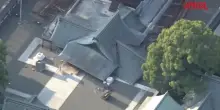 Terremoto in Giappone, le immagini aerei dei danni al Castello di Yatsushiro