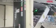 Terremoto in Giappone, drone cattura i danni nel centro commerciale di Kumamoto