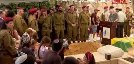 Israele, i funerali del soldato ucciso nel Libano meridionale