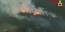 Emilia Romagna, incendio nei boschi di Vedriano: le immagini del drone