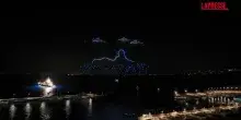 Capri, 500 droni illuminano la notte di San Lorenzo