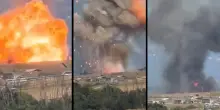 Roma, incendio ed esplosione nello stabilimento dell&rsquo;ex Simmel Difesa a Colleferro