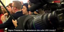 Iran, Trump sulla portaerei Lincoln: "Fake news, la nave &egrave; tenuta in modo impeccabile"