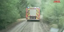Belgio, vigili del fuoco al lavoro per domare nelle fiamme nelle Hautes Fagnes
