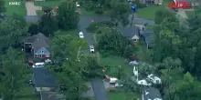 Usa, auto ed edifici danneggiati dalle tempeste a Kansas City