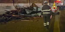 Nubifragio con grandinata a Cremona: tetti divelti e alberi abbattuti. Gli interventi dei vigili del fuoco