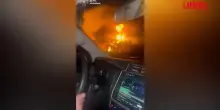 Ucraina, in un video la fuga dei civili durante il raid russo su Kiev