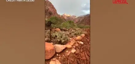 Usa, il Grand Canyon dopo limprovvisa inondazione