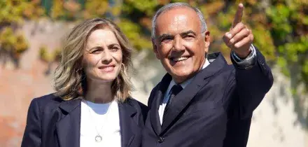 Mostra Cinema Venezia 2026, Greta Scarano arriva al Lido con Alberto Scarano: le foto