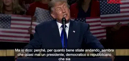 Trump: " Votate alle elezioni di midterm come se ci fosse mio nome sulla scheda"