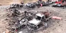 Yemen, ribelli Houthi diffondono un video con veicoli sauditi dati alle fiamme