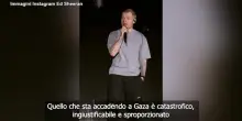 Ed Sheeran rompe il silenzio: "Ho commesso degli errori. Ci&ograve; che accade a Gaza &egrave; ingiustificabile"