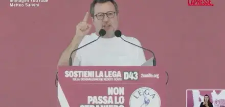 Salvini a Pontida: "Vi chiedo mandato per avere in manovra quota 64, aumento flat tax e contributo banche"
