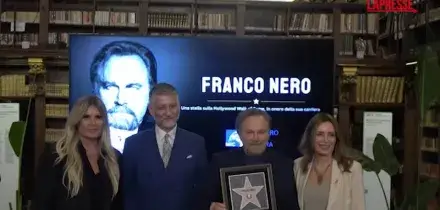 Franco Nero, il ministero della Cultura celebra la sua stella sulla Walk of Fame