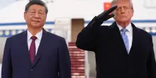 Trump accoglie Xi Jinping: le foto del presidente cinese sul tappeto rosso
