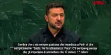 Onu, Zelensky: "Putin &egrave; il paziente zero della guerra, va fermato"