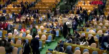 Onu, Netanyahu sale sul podio per il suo intervento: molti delegati lasciano laula