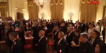 Usa-Cina, alcuni momenti della cena organizzata alla Casa Bianca con Xi e Trump