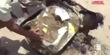 Yemen, Houthi abbattono drone delle forze governative: le immagini