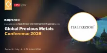 Italpreziosi: sponsor Gala Dinner Lbma & Lppm Global Precious Metals Conference