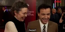 Cinema, il siparietto tra Andrew Scott e Olivia Colman alla presentazione di Elsinore: "Organizzer&ograve; io la tua festa di compleanno!"