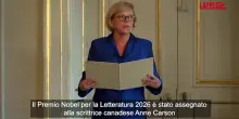 Nobel per la Letteratura ad Anne Carson, lannuncio a Stoccolma