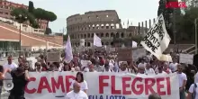 Campi flegrei, mille in corteo a Roma: "Subito misure per gli sfollati e messa in sicurezza del territorio"