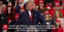 Trump attacca la Nobel per la Pace Pillay: "Dovevano vincerlo gli Usa, macchia indelebile sulla Norvegia"