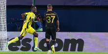 Champions League, il Napoli cade ancora: 3-1 contro il Villarreal