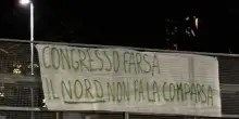 Lega, striscioni pro Garavaglia a Bergamo: &ldquo;Congresso farsa&rdquo;