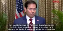 Ucraina, Rubio: "Trump non centra con i rallentamenti di Starlink"