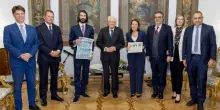 Quirinale, Mattarella riceve delegazione di QN Media con Del Vecchio e Pini
