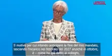 Bce, Lagarde: "Lascio perch&eacute; non posso restare neutrale"