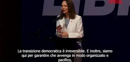 Venezuela, Machado: "Paese pronto per una transizione organizzata e pacifica"