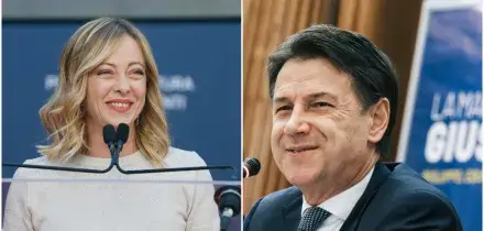 Scontro social Meloni-Conte. &ldquo;Video dell&rsquo;Aula con il mio volto &egrave; una fake news, ero al Quirinale&rdquo;. &ldquo;Era per contestualizzare, la butta in caciara&rdquo;