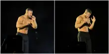 Dan Reynolds degli Imagine Dragons fa volare il microfono sul palco. Il divertente incidente – IL VIDEO