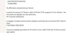 “Spegnete il telefono stasera alle 21 per 30 minuti, silenzio digitale per Gaza”: attenzione alla nuova bufala virale su Whatsapp