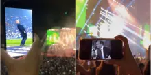 Al concerto di Gazzelle alcune persone hanno mostrato video e foto di Massimiliano Allegri