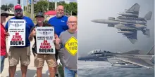 In sciopero 3mila lavoratori Boeing che fanno i caccia F-15: chiedono una fetta dei maxi ricavi della divisione militare