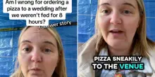 “Avevo fame e al banchetto di nozze servivano solo piccoli canapè. A quel punto ho deciso di ordinare una pizza”: la confessione dell’invitata e la rabbia della sposa