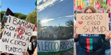 La bandiera cucita da nonna, i bus partiti all&rsquo;alba, i cartelli di cui non si parla: vi racconto il corteo per Gaza. Quella marea umana risponde alla domanda: &ldquo;Tu dov&rsquo;eri mentre uccidevano i bambini?&rdquo;