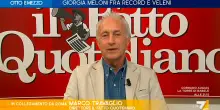 Travaglio a La7: “Meloni tira a campare per non tirare le cuoia, il suo governo è letteralmente il nulla”
