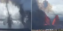 Alle Hawaii uno straordinario “volnado” si è formato accanto al vulcano Kilauea in eruzione – VIDEO