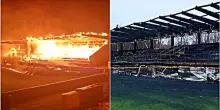 Choc in Finlandia: dato alla fiamme lo stadio dell’Haka dopo la retrocessione dello storico club | Video