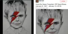 Il giorno della morte di Bowie, una mostra per lui, Brian Eno a Roma: la mia vita intrecciata al Duca Bianco