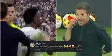 Simeone provoca Vinicius e scoppia il caos: cosa &egrave; successo in Real-Atletico