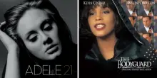 Adele batte Whitney Houston: l&rsquo;album &ldquo;21&rdquo; supera la colonna sonora cult di &ldquo;The Bodyguard&rdquo; ed &egrave; il pi&ugrave; venduto di tutti i tempi da una artista