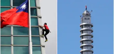 Alex Honnold scala in diretta il Taipei 101, grattacielo di 508 metri: l&rsquo;impresa a mani nude e senza corde