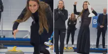 &ldquo;E&rsquo; pi&ugrave; difficile di quanto non sembri&rdquo;: Kate Middleton gioca a curling con il principe William, la coppia reale sar&agrave; alle Olimpiadi di Milano-Cortina