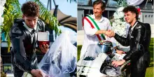 Bezzecchi si sposa a sorpresa in Malesia: all&rsquo;altare arriva Albarosa, la nuova Aprilia tutta in bianco &ndash; Foto